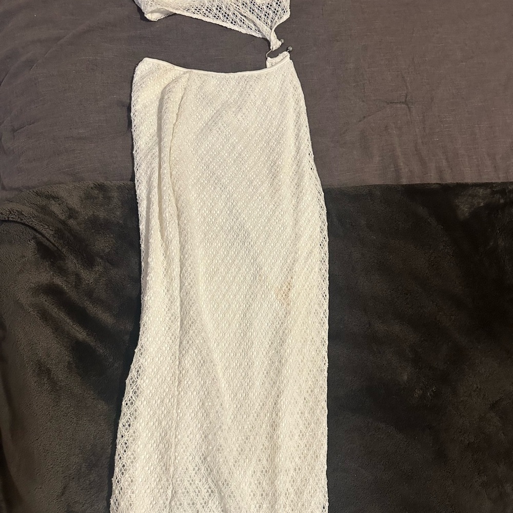 White Lace Maxi Skirt - Elegant Women's Skirt